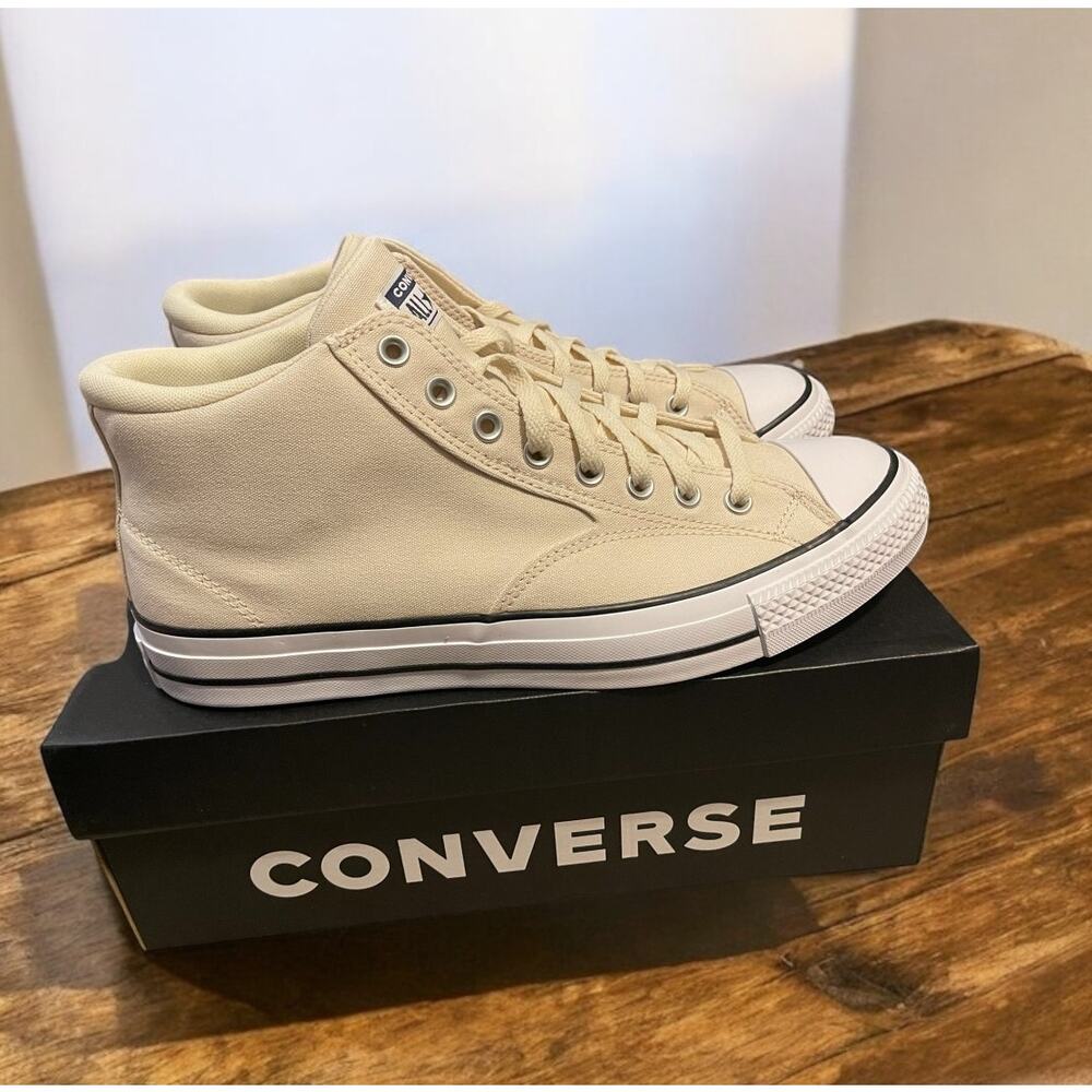 New Ivory Converse All Star High Tops Canvas Men's Size 13 Women's Size 15 Shoes